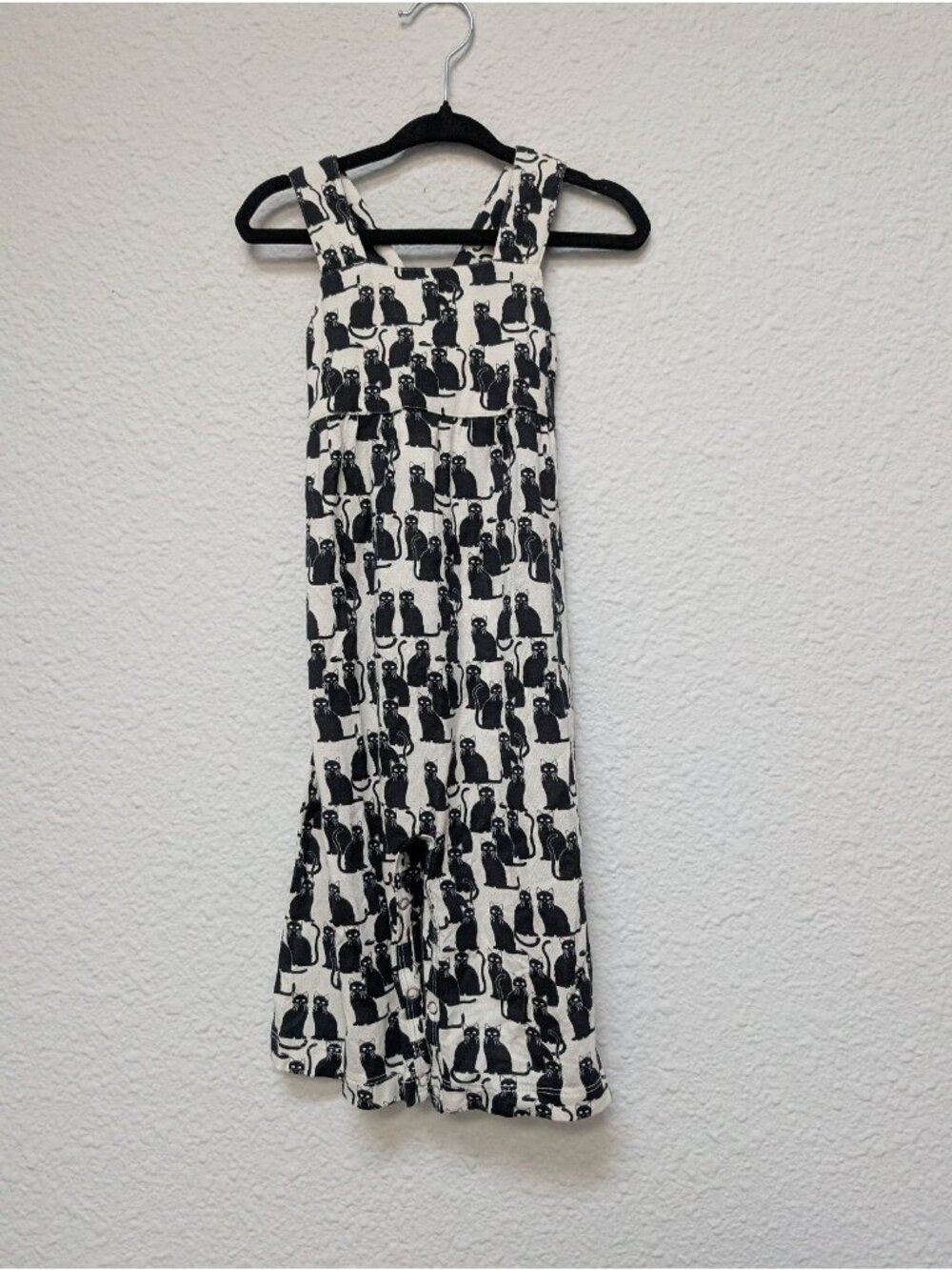 Kate Quinn Bamboo Black Cats Gaucho Jumpsuit 6-12 Baby Romper Spooky